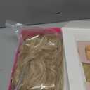 FAELBATY Blonde Wave Short Bob Wigs With Air Bangs Shoulder Length Wig For Women and Girls Curly Wavy Synthetic Cosplay Costume Wig (12" Mix blonde and gold)