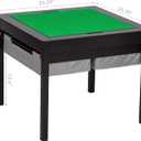 UTEX 2 in 1 Kids Construction Play Table with Storage Drawers and Built in Plate (Espresso with Grey Drwaer), 25.6D x 25.6W x 21H in