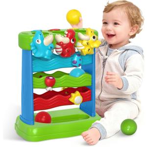 Toys for Toddlers 1 2 3 Years Old Boys & Girls Musical Toy for Kids 12-18 Months Interactive Montessori Toys with Light & Sound,Christmas Birthday Gifts