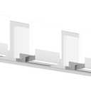 SOLFART Bathroom Light Fixtures Over Mirror Modern Chrome Led Lights for Bathroom 6 Lights ND (Gloss Chrome-Non Dimmable)