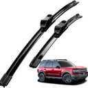 Compatible With Ford Bronco Sport 2021-2024 Wiper Blades Front Windshield Wipers Water Repellent Available in All-Seasons OEM Quality 2PCS 22"+20"