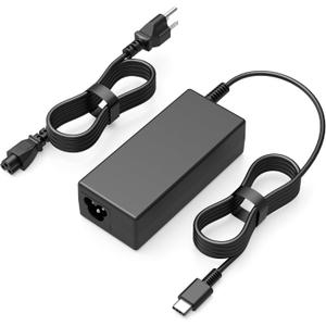 65W USB C Laptop Charger Compatible with Lenovo ThinkPad Yoga Chromebook, 9FT Type C Power Adapter Replacement for ThinkPad T14 T15 E14 E15 X1 Carbon, Yoga 7i 9i (USB-C Tip Only)