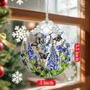 Lavender Monarch Butterfly Stained Glass Ornament  Christmas Ornament, Christmas Tree Ornament, & Perfect Holiday Decor | Butterfly Lover Gift, Gifts for Women and Friend