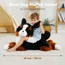 Giant Dog Stuffed Animals, Soft Large Dog Plush, Bernese Mountain Dog Stuffed Animal, Toy Gifts for Kids & Adults, 4.5 lbs, 40 inch