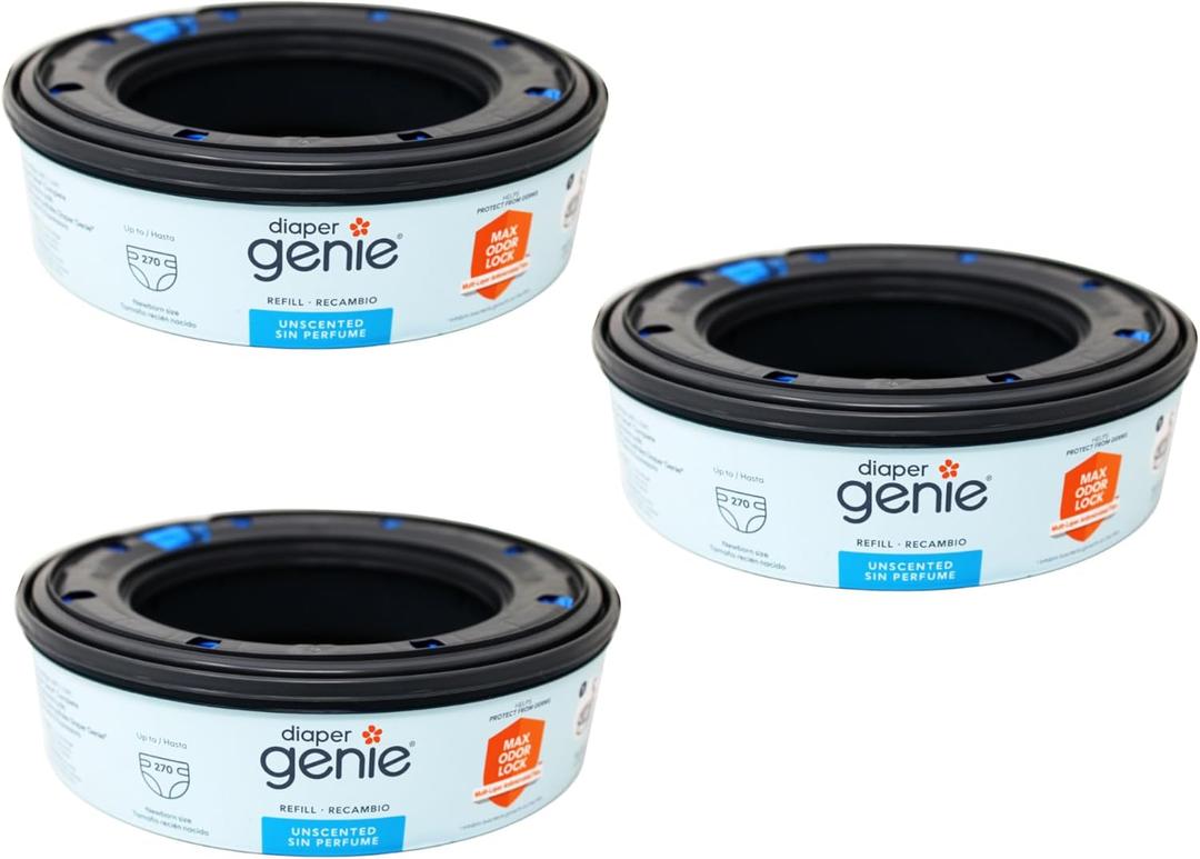 Diaper Genie Recambios, capacidad para hasta 270 paales, paquete de 3