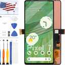 TFT Screen Replaaacment for Google Pixel 7 Display for Google Pixel 7 GVU6C GQML3 6.3" LCD Screen Display Digitizer Assembly Repair Kit (No Fingerprint Support)