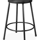 OEF Furnishings 24-inch Steel Stool, Black, EasyBuild
