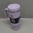 Takeya 40 oz Stainless Steel Tumbler with Lid and Two Straws, Premium Quality, Double Wall Insulated, With Handle, Keep Drinks Cold for Up to 24 Hours, Vivacity Purple