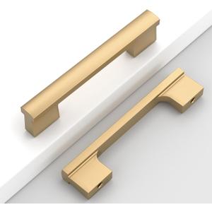 12 Pack 4"(102mm) Champagne Bronze Cabinet Pulls Kitchen Cabinet Handles Bronze Drawer Pulls Cupboard Hardware for Cabinets CK0015 (4 Inch Hole Center)