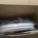 ZMJH Bidet Toilet Seat, Electric Smart Heated Seat with Slow Closes, Vortex Wash, Warm Dryer, Rear and Front Wash, Warm Water, Remote Control, and Night Light, White, A102S-W (Elongated)