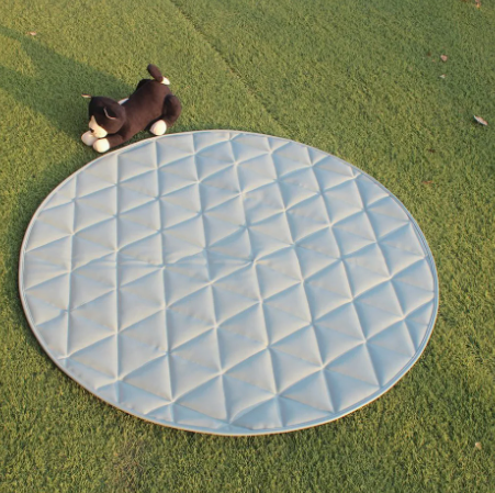 Dog Mat Round  Carpet Mat Folding Padded Play Mat  2 Pack