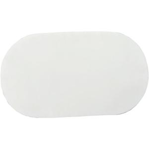 SAYHAHA Large Moses Basket Pad, 27"x15"x2",Breathable,High-Density, High-Resiliency Foam, Non-Toxic, Oval Shaped with Removable Breathable Soft Cover Fit for Moses Basket Baby Bassinet(1PC)