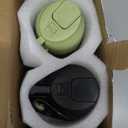 TrendPlain 16oz/470ml Glass Olive Oil Sprayer for Cooking  2 in 1 Olive Oil Dispenser Bottle for Kitchen Gadgets and Air Fryer Accessories, Salad, BBQ - Black & Green