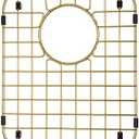 Starstar Sinks Protector Matte Gold 304 Stainless Steel Kitchen Sink Bottom Grid, Rack (13 L x 16 W)