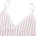 Womens 2 Piece Pajamas Sets Y2k Cute Sleeveless Cami Tops and Shorts Matching Lounge Set Sleepwear (S)