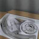 ZMISHIBO Low Profile Ceiling Fans with Lights, Flush Mount Modern Ceiling Fan and Remote Control, 20" LED Ceiling Fans, Stepless Dimmable 3 Colors and 6 Speeds (White)