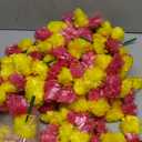 Artificial Marigold Flowers Hanging Garlands for Decoration of Doors Windows Walls, 4.5 Ft Each 5 Pcs, Yellow & Pink
