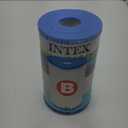 Intex 29005E Type B Pool Filter Cartridge Filter Pumps  Easy-to-Clean  Dacron Paper  Efficient Filtration  Single Pack (White)