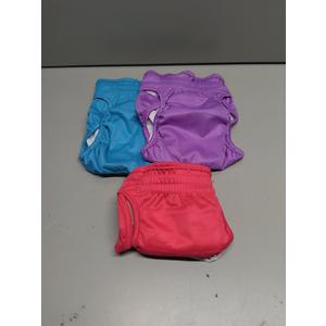 wegreeco Washable Reusable Premium Female Dog Diapers, Large Dog Doggie Puppy & Doggy Diapers Female,Period Panties in Heat (Pack of 3, Large) (Large (15"-17" Waist), Bright Color)