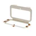 Foldable Bag Holder, No-Drill Adhesive Mount for 0.8" Thin Cabinet & Smooth Surfaces, Under Sink & Wall Mount Organizer for Kitchen, Bathroom, RV, Camper