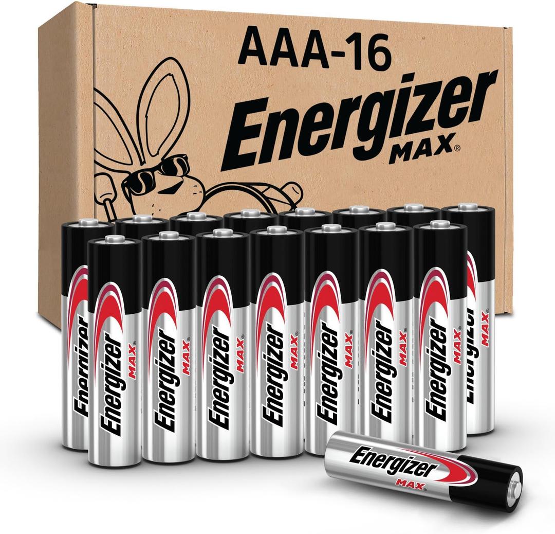 Energizer MAX AAA Batteries (16 Pack), Triple A Alkaline Batteries