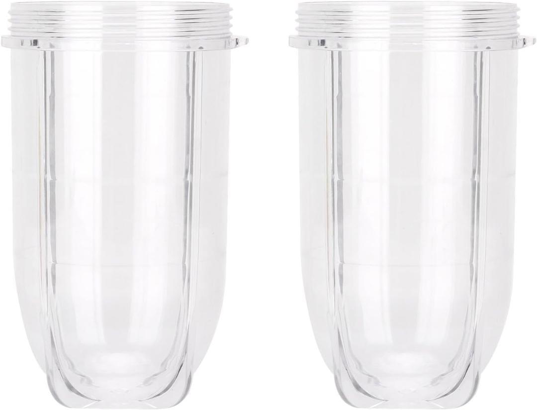 2 PCS Replacement Cups For Magic Bullet Replacement Parts 16OZ Blender Cups Jar compatible with 250W Magic Bullet MB1001 Series Juicer Mixer