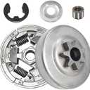 Yutacorex MS391 Chainsaw 3/8" -7T Spur Clutch Drum Sprocket Bearing 5pcs Kit for Stihl MS391 MS311 Replacement Parts with Needle Bearing Clutch Washer E-Clip