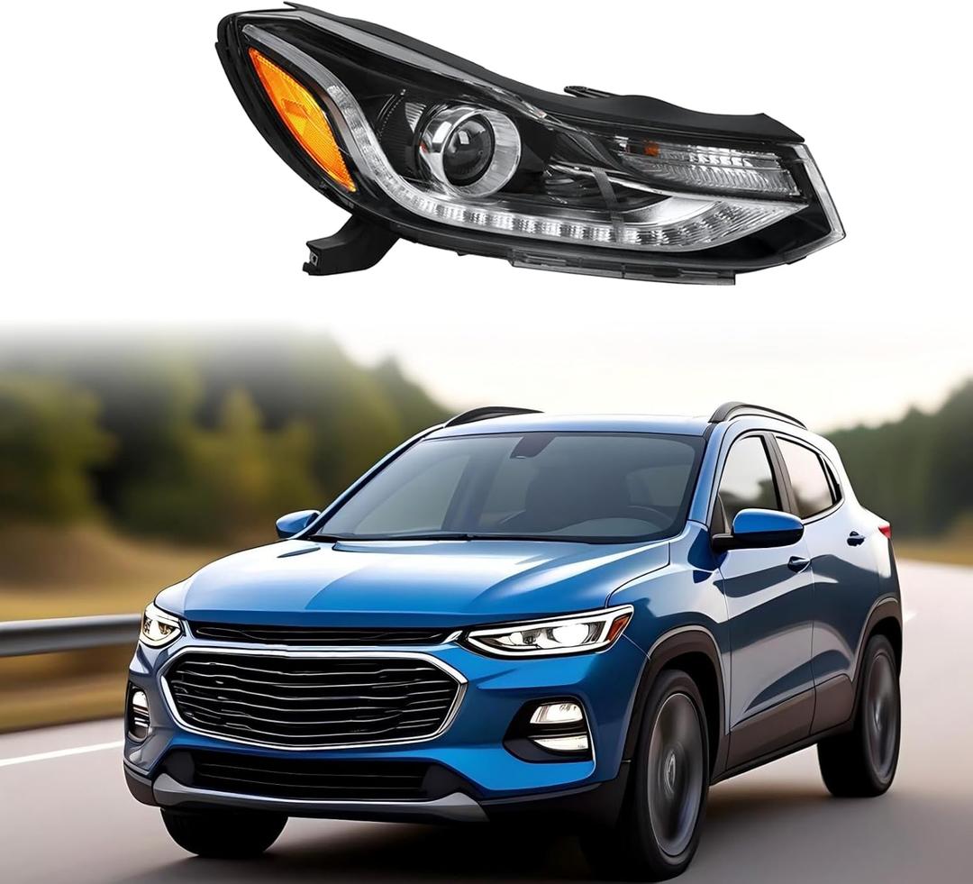 Wildwolf Projector Headlight Headlamps Assembly W/LED DRL for 2017 2018 2019 2020 2021 2022 Chevrolet Trax OE - Passenger Side