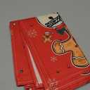 Artoid Mode Snowman Tree Gingerbread Gifts Merry Christmas Placemats Set of 4, 12x18 Inch Seasonal Winter Holiday Table Mats for Party Kitchen Dining Decoration (Beige)