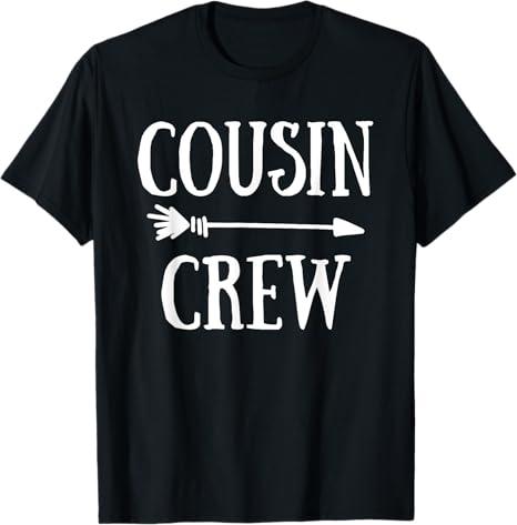 Cousin Crew Squad Family Matching Group Adults Kids Toddlers T-Shirt, Medium 