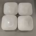 Corelle Square Pure White 22 Ounce Glass Soup/Cereal Bowl (Set of 4)