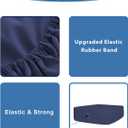 Bedecor Air Bed Sheets for Mattress Cover Removable Bed and Elastic Band Super Soft and Breathable & Deep up to 21" Blue Twin
