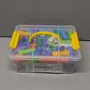 Ggiibro STEM Building Toy for Toddlers 106Pieces Tube Pipe Toy,Educational Preschool Game for 3+ Years,Learning Building Blocks Play with Storage Box Gift Kit,Montessori Toys for Boys & Girls