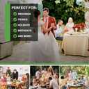 SUT 4-Pack Ivory Serving Trays for Entertaining, 16" x 11" Serving Platters for Snacks, Fruit, Cookies, Dessert, Reusable Plastic Trays for Serving Food and Party Organization in Kitchen &for Parties