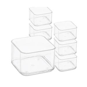 Plastic Clear Acrylic Drawer Organizers. Bathroom, Kitchen, Bedroom, Utensils, Office Organizer Bins, Storage Trays. Heavy Duty, Stackable.