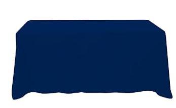 BRILLMAX 1 Pack Navy Blue Tablecloths for 1 Foot Rectangle Tables 90 x 132 Inch - 6ft Rectangular Bulk Linen Polyester Fabric Washable Cloth Cover for Wedding Reception Banquet Birthday Party
