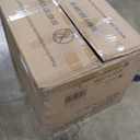 Classic Rivets Leather Recliner Chair for Living Rooms, Swivel Rocker Recliner Chair with Heat and Massage, Wall Hugger Glider Reclining Sofa for Small Spaces, Brown