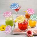 100PCS Cocktail Umbrellas for Drinks, Drink Umbrellas Cocktail, Paper Drink Umbrellas, Mini Drink Umbrellas Toothpicks for Luau Parasols Hawaiian Tiki Party Decorations (Circle)