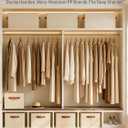 8 Pack Large Closet Storage Baskets Bins for Shelves, Collapsible Fabric Closet Organizers and Storage with Polyester Handles, Decorative Baskets for Organizing Clothes, Towels, Linen Closet 16x12x10"