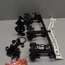 Black Wall Candle Sconces,3 Iron Candelabra,Gothic Victorian Decor,Rustic Wall Candle Holder for Bathroom,Living Room,Dining Room