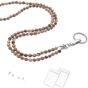 Accessories Lanyard for Women, Beaded Lanyards for ID Badges Holder Teacher Lanyard Holder Keychain Necklace Glasses Strap for Women