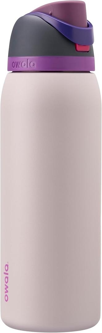 Owala FreeSip Insulated Stainless Steel Water Bottle with Straw for Sports, Travel, and School BPAFree Sports Water Bottle, 40 oz, Dreamy Field