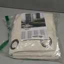 LAMIT Natural Ivory Linen Semi Sheer Curtains 84 inch Length, Cream Light Filtering Soft Thick Neutral Living Room Drapes with Bronze Grommet for Bedroom/Farmhouse, 2 Panels, 52 x 84 Inch