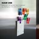 Brite Concepts Set of 7 Colorful Magnetic Multi-Clips to Hang Documents or Close Bags #16499, 1 Pack of 7 Clips