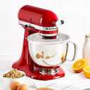 Bowl Cover Compatible with KitchenAid 4.5-5 Qt Tilt-Head Stand Mixer Bowl Covers with Extra Pouring Window, Dishwasher Safe Lid to Prevent Spilling (Pack of 1)