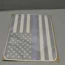 Rear Middle Window American Flag Decal for Ford F150 F250 F350 2015-2022 2023 2024 2025 2026 Back Center Sliding Window Glass USA Flag Vinyl Sticker (Thin Blue Line)