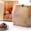 24 Pack Paper Bread Bags for Homemade Bread and Sourdough, 50% Thicker Large Kraft Loaf Bags with Clear Window for Bakery Packaging & Storage, Includes Sealing Stickers