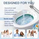 Electric Sitz Bath for Toilet Seat, Hemorrhoids and Postpartum Care - Yoni Steam Seat - Perineal Soaking, Collapsible, Wide Seat, Deeper Bowl - Use w/Sitz Bath Salt - Forest Green