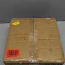 Small Foot Stool Ottoman, Round Pouf Foot Rest, Footstool Ottomans with Rubber Legs Under Desk, Faux Leather Footrest for Couch, Living Room, Bedroom, Office, 13''L x 13''W x 10.2''H, Coffee