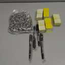 500 Pcs PVC Tags with Labels and Rings, Car Key for Organization, Identifiers, and Luggage Tags with 4 Pcs Markers, Plastic Keychain Tags for Car, Truck, and Dealer Use,500pcs Yellow